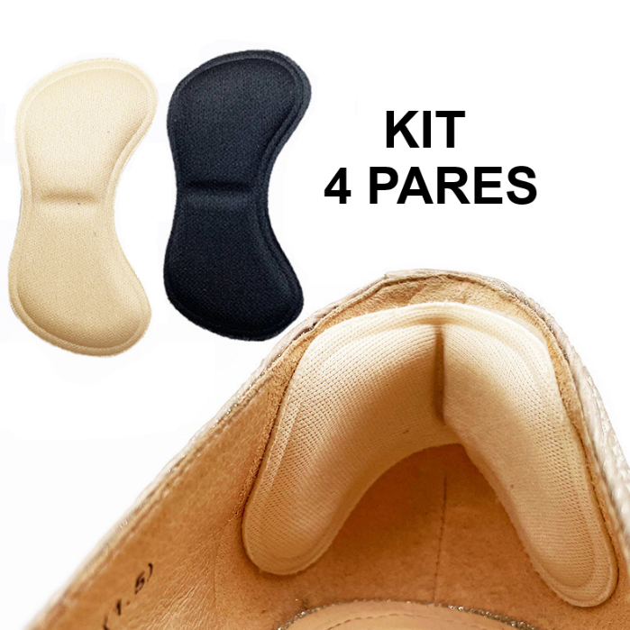 Kit 4 Par Protetor Calcanhar Adesivo Palmilha Calcanhar