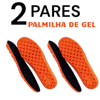 Kit com 2 Pares de Palmilha Ortopédica para Dor no Pé Fascite Plantar Esporão Calcâneo