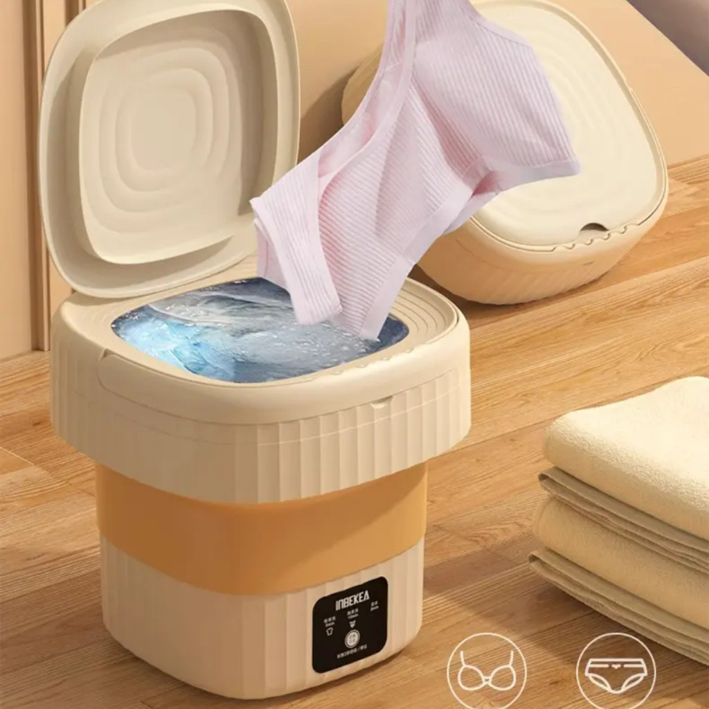 Mini Máquina de Lavar Roupas 11L Peças Íntimas, Centrifuga Dobrável Portátil Moderna Para Roupas Pequena