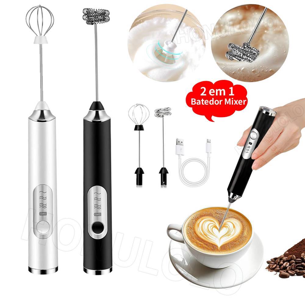 Mini Misturador Batedor Mixer Elétrico Para Claras de Ovos Leite Café Clara de Ovo, para Cozinha Doméstica