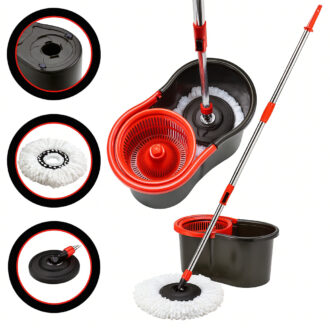 Mop Cleaner Profissional 8 Litros Cesto Giratório De Rodo Esfregão Limpeza Facil