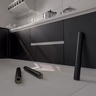 Papel Contact Adesivo 5 Metros Preto Fosco Lavável Promoção