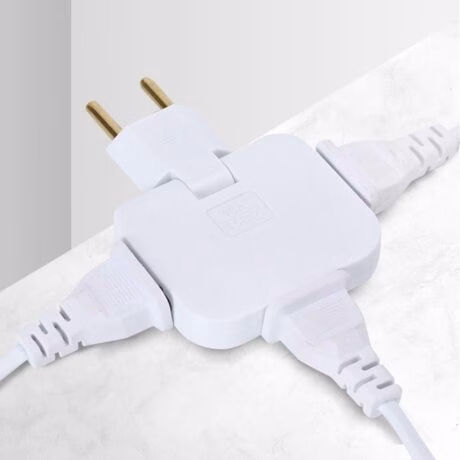 Pino Adaptador Tomada Dobravel Articulado Flex 3 Saída 16A