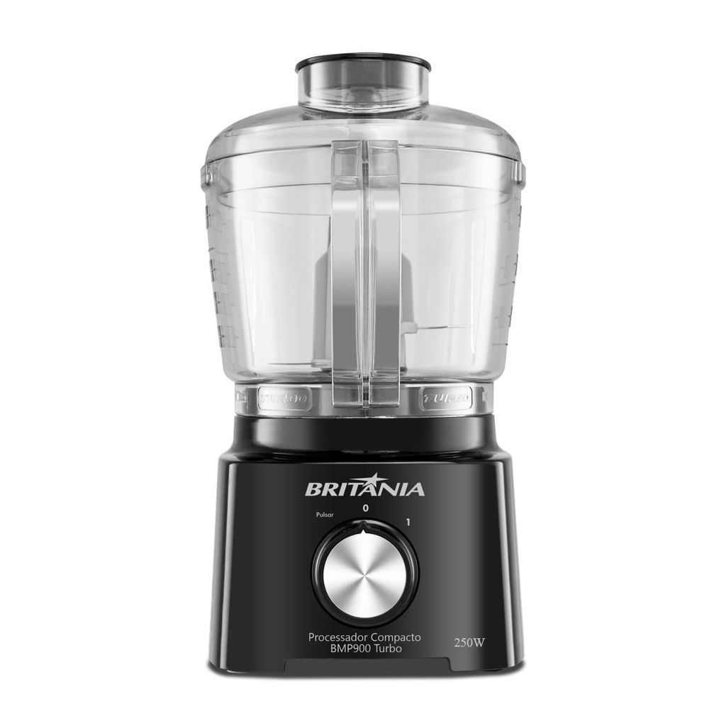 Processador Compacto Britânia 300W Turbo 5 em 1 Preto BMP900P