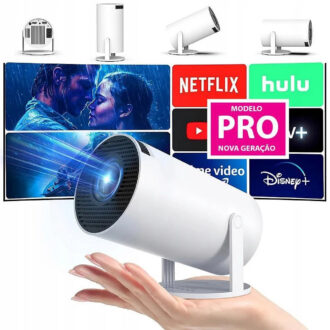 Projetor Wi-fi lançamento Portátil com Android HDMI Smart Cinema H300 720P HD