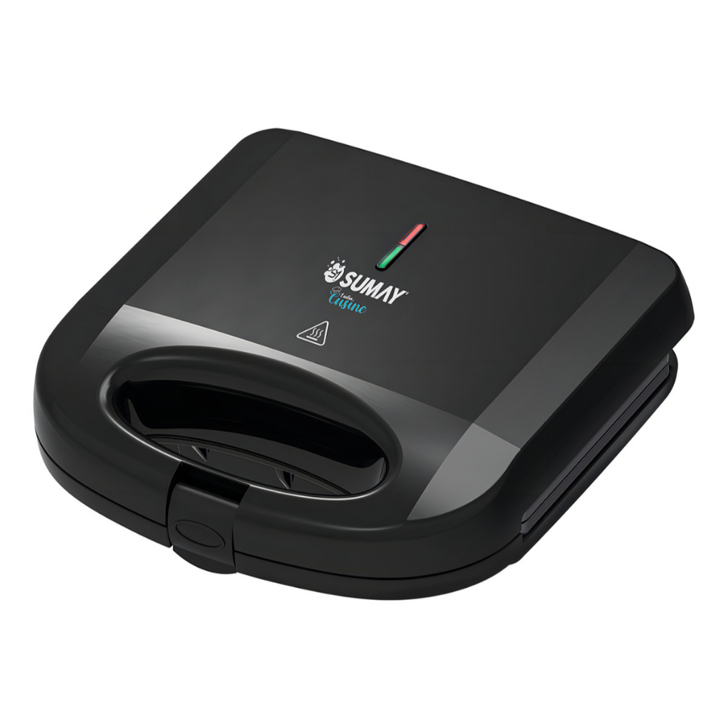 Sanduicheira Grill 2 em 1 Antiaderente Sumay Preto