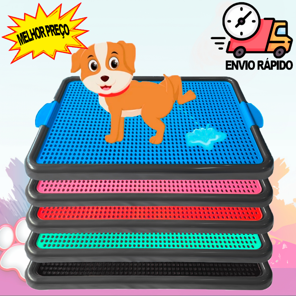 Sanitário Canino Grande Banheiro Pet Educador Xixi Sim Tapete Higiênico Cachorro