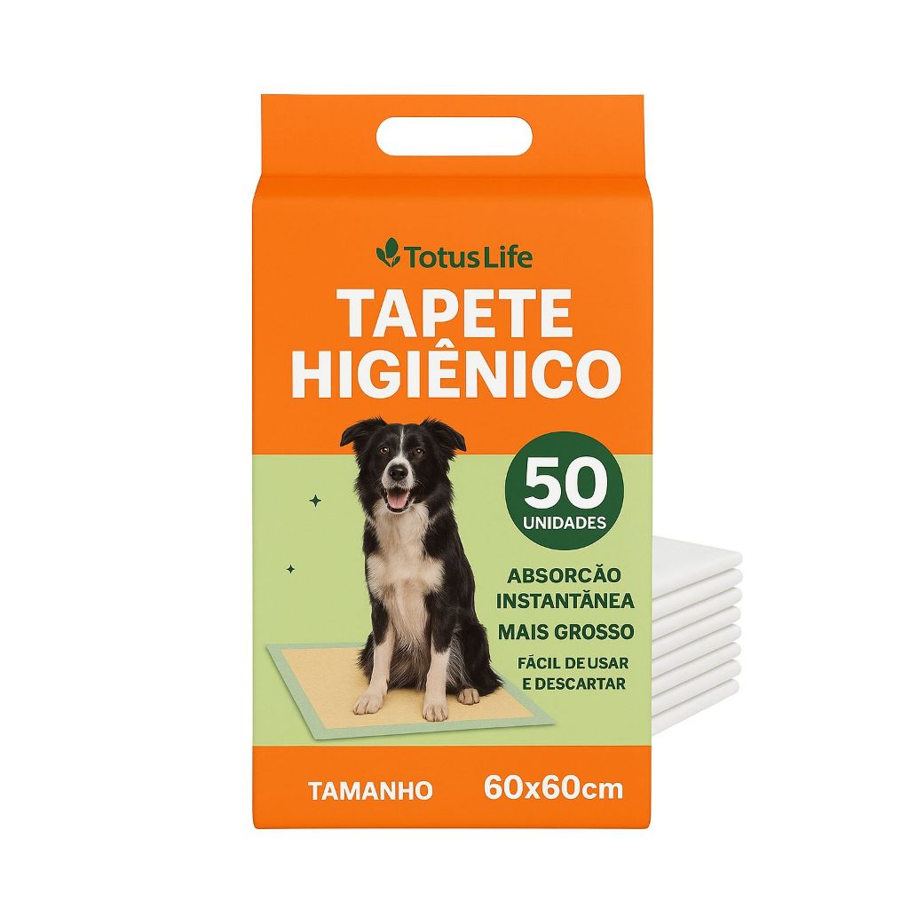 Tapete Higienico Pet Descartavel 100 unidades Para Cachorros Caes Anti Odor Super Absorvente