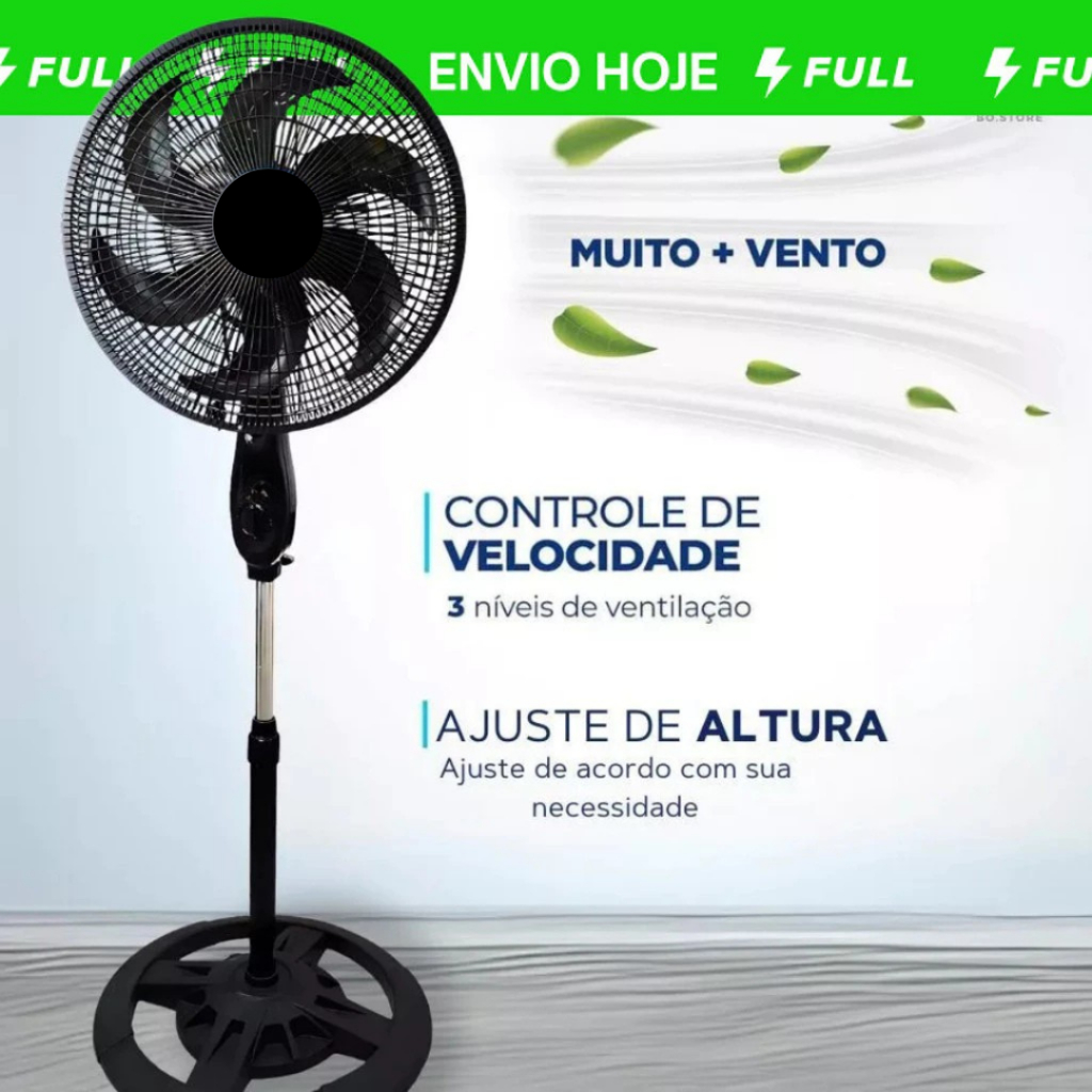 Ventilador de Coluna 130cm – Potente, Silencioso e Altamente Eficiente