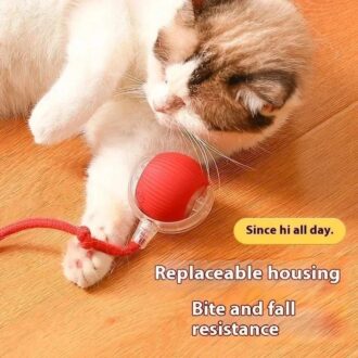 Inteligentes Brinquedos Para Gatos E Cachorro Bola De Rolamento Automática Cauda Falsa Recarregável Elétrico
