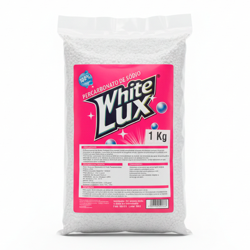 Percarbonato 1kg Alto Poder de Limpeza limpa roupas brancas e coloridas