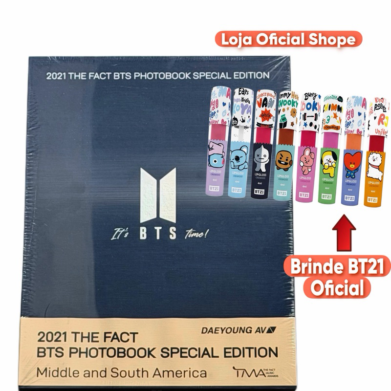 album Bts photobook the fact 2021 oficial bts foto army bt21 card post