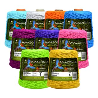 Barbante Amazônia Fio 6 400g São João | Cores Variadas
