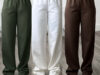 Calça Pantalona Feminina Cintura Alta no moletom confortável e estilosa Calça Wide Leg Moletom Feminina conjunto moletom