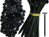 Kit 100/50/20/10Unidades Abraçadeira Nylon Enforca Gato Fivela Cinta Plástica Tipo T Universal Travamento Automático Car